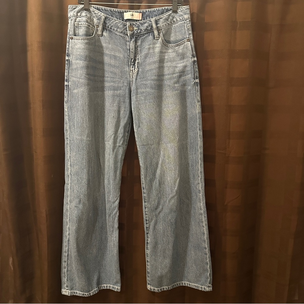 Cabi Ashbury High Rise Wide Leg Denim Jeans 6491R Womens 6 - Picture 4 of 9